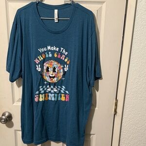 Teal T Swift themed teacher shirt